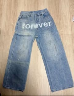 Masato hayashi着用 forever プリント デニム ワイドパンツのサムネイル
