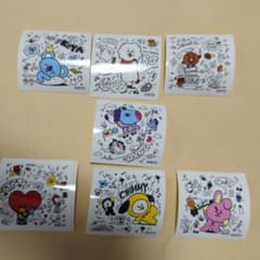 BT21 ファミマ シールのサムネイル