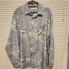 UNIIT メンズ 柄シャツ 水色のサムネイル