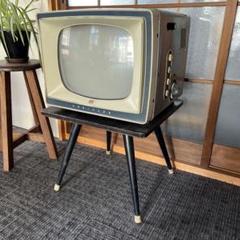 白黒テレビ　レトロ　ジャンク品 白黒テレビ 昭和レトロ アンティーク - メルカリ