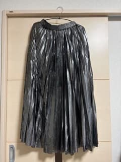 JEANASIS プリーツスカート メタリックシルバー Fのサムネイル