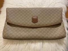 【美品】CELINE セリーヌ クラッチバッグ マカダム　ヴィンテージ