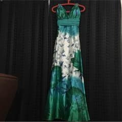 訳あり☆花柄ロングドレス キャバのサムネイル