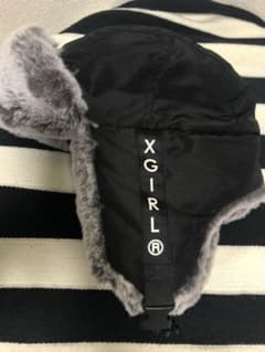 X-GIRL パイロットキャップ フライトキャップ 黒 ファー ayamo 帽子のサムネイル