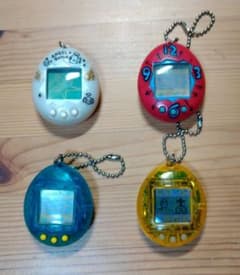 たまごっち　本体　4個セット　まとめ売り　初代　スケルトン　てんしっち　赤 81I4iaEZ0lL._AC_UF350,