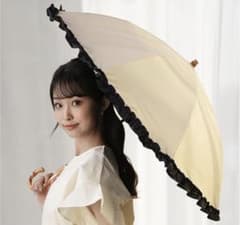 2段式 折りたたみ日傘 晴雨兼用 フリル KIZAWAのサムネイル