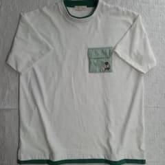 LOGOS DAYS ベア刺繍 ストライプポケット Tシャツ LLのサムネイル