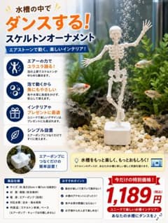 ダンシングスケルトン エアストーン 水槽用オブジェのサムネイル