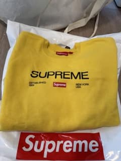 Supreme イエロー トレーナー Medium - メルカリ