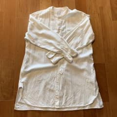 【無印良品】両面起毛フランネルミドル丈シャツ 男女兼用のサムネイル
