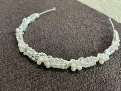 ウェディング　ヘッドドレス　ビジュー　カチューシャのサムネイル