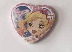 劇場版アイカツスターズ！ 虹野ゆめ ハート型ホログラム缶バッジ 映画