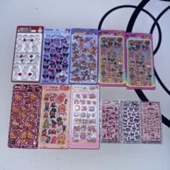 キャラクター ボンボンシールのアクリル まとめ売り 11枚セットのサムネイル