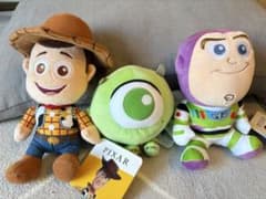 PIXAR 봉제인형 4체 세트 토이 스토리 몬스터즈 잉크