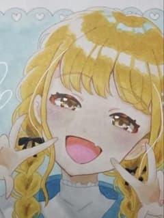 学マス　藤田ことね　色紙　手描きのサムネイル