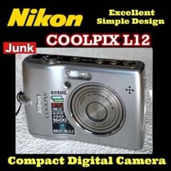 ✳️秀逸【Nikon COOLPIX-L12】デジタルコンパクトカメラ《ジャンク