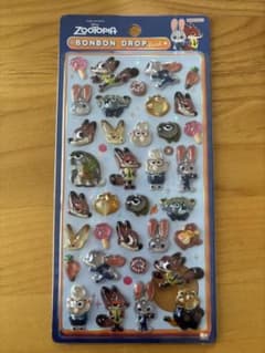 正規品　ボンボンドロップシール　ズートピア　通常サイズ　セブンのサムネイル