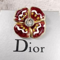Dior クリスチャン ディオール ブローチ コサージュ フラワー 花