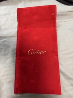 【美品】Cartierジュエリーポーチ携帯用 アクセサリーケース縦長タイプ