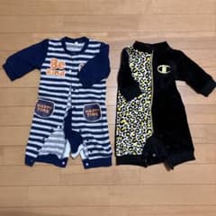 男の子　70せンチ　ロンパース2着のサムネイル