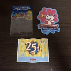 USJ ユニバ ステッカー 25周年 セサミストリート スヌーピーのサムネイル