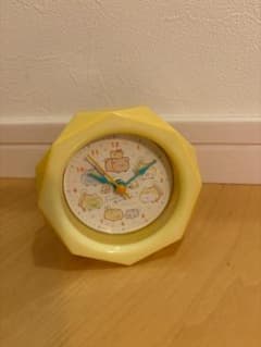 Sumikko Gurashi Die-Cut Alarm Clock, Table Clock, with Box (Yellow)