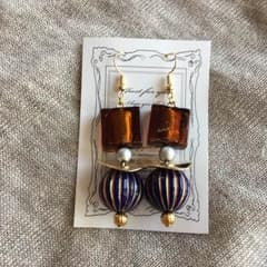 ブルーボールピアス  IENA  KBFのサムネイル