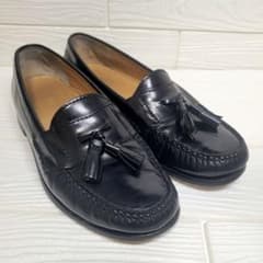 【名作】COLE HAAN ピンチ タッセルローファー レザー ブラックのサムネイル