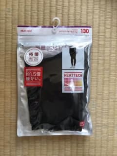 新品未使用　ユニクロ 極暖 ヒートテック　130cm 黒　ブラックのサムネイル