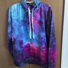 宇宙柄パーカー S/Mのサムネイル