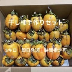 鳥取県産無農薬　西条柿　干し柿手作りセット　5キロMIX 即日発送　時間指定可のサムネイル