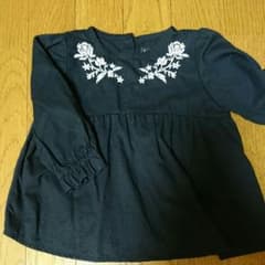 フタフタ90cmお花刺繍トップスのサムネイル