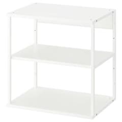 廃盤PLATSA プラッツァ　シェルフユニット ホワイト80x40x60cm IKEA PLATSA プラッツァ 白 ホワイト 棚 ラック シェルフ - メルカリ