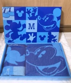 【新品・未使用】ミッキーマウス タオルセット ブルー ※箱無し割り有のサムネイル