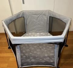美品　日本育児　洗えてたためる ポータブル　　ベビーサークルのサムネイル