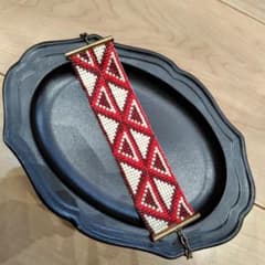 ビーズ織り 三角模様ブレスレットのサムネイル