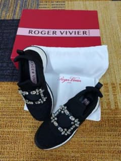 ROGER VIVIER ヴィヴラン スニーカー 37 ブラック - メルカリ
