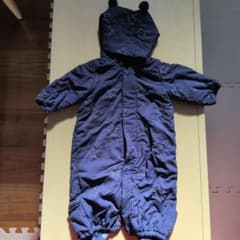 美品】赤ちゃんの城 ネイビー 星柄 フード付き ベビーアウター - メルカリ