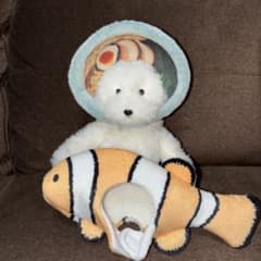 犬記録 ぬいぐるみマスコット 犬 ラーメン クマノミ 着せ替えセット