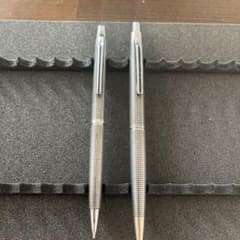 PILOT カスタム スターリングシルバー 格子 蝕刻 シャーペン ボールペン PILOT カスタム スターリングシルバー 格子 蝕刻 シャーペン