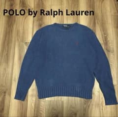 POLO 폴로 랄프로렌 코튼 니트 블루 M 90s
