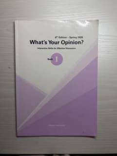 What's Your Opinion? Book I 立教大学のサムネイル