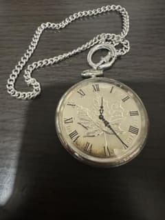 懐中時計 メープルリーフ5ドルコイン クォーツタイプ - メルカリ
