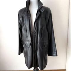 Wind Armor 鹿革 ディアスキン レザーコート LL 黒 ブラック