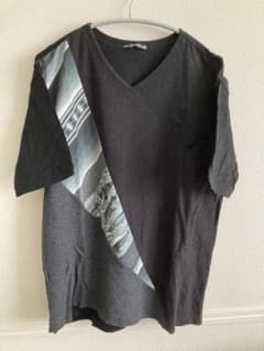 ISSEY MIYAKE MEN 生地切替プリントTシャツのサムネイル