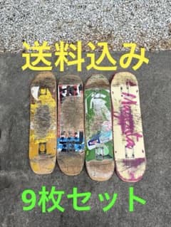スケートボード 廃デッキ まとめ売り 9枚セット - メルカリ
