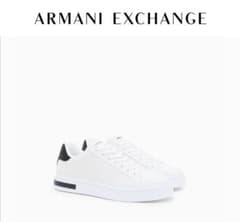 新品】Armani Exchange ホワイトスニーカー(箱アリ) - メルカリ