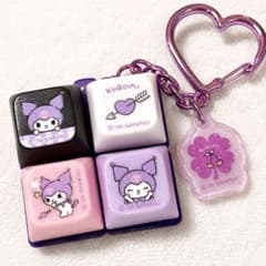 クロミ❤︎サンリオ 4連 LEDキーキャップキーリング 韓国正規品 - メルカリ