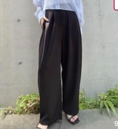 しまむら　ATSUKOコラボ　パンツ ブラック LLサイズのサムネイル