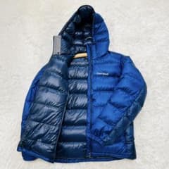 モンベル　アルパインダウンパーカ L　ブルー　スタッフバッグなし　廃盤品 モンベル アルパインダウンパーカ L ブルー スタッフバッグなし 廃盤品